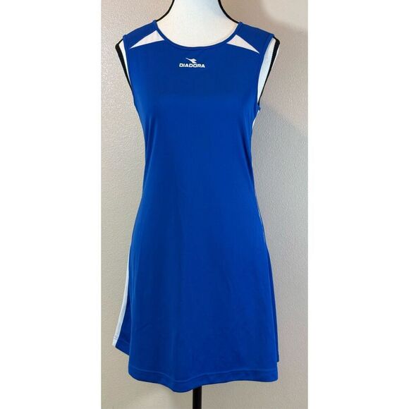 Diadora DiaDry Royal Blue Women’s Sleeveless Tennis Dress Women's Small - Picture 1 of 8